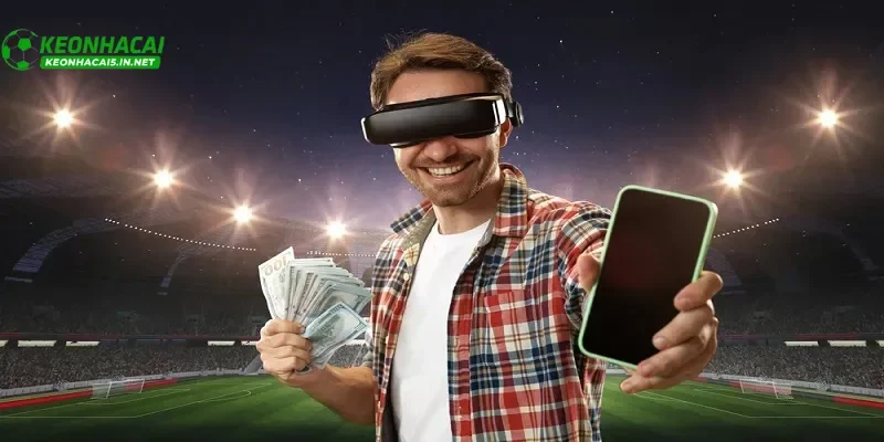 Người chơi sử dụng thiết bị di động để tìm kiếm nhà cái